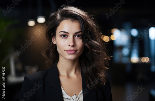 Portrait of a young working woman
