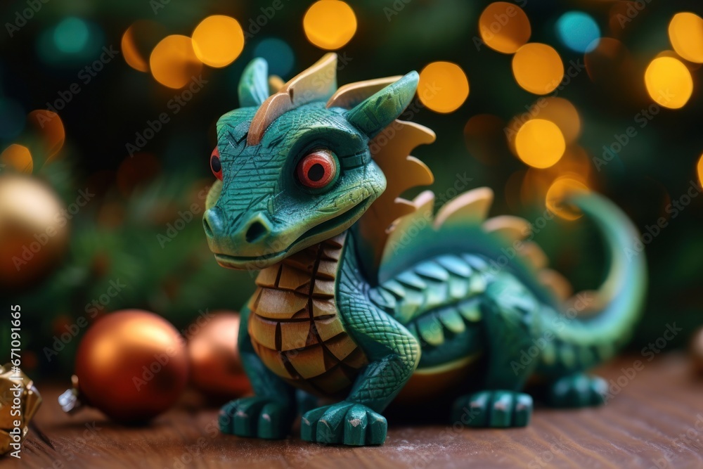 Green dragon. Chinese new year of dragon 2024 Green dragon. Chinese new year of dragon 2024