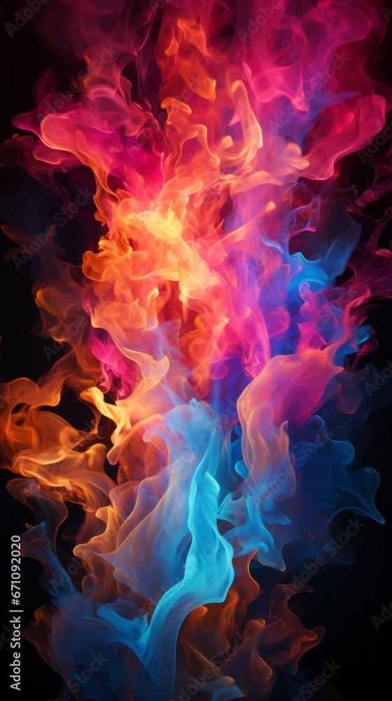Fototapeta premium flames of color background
