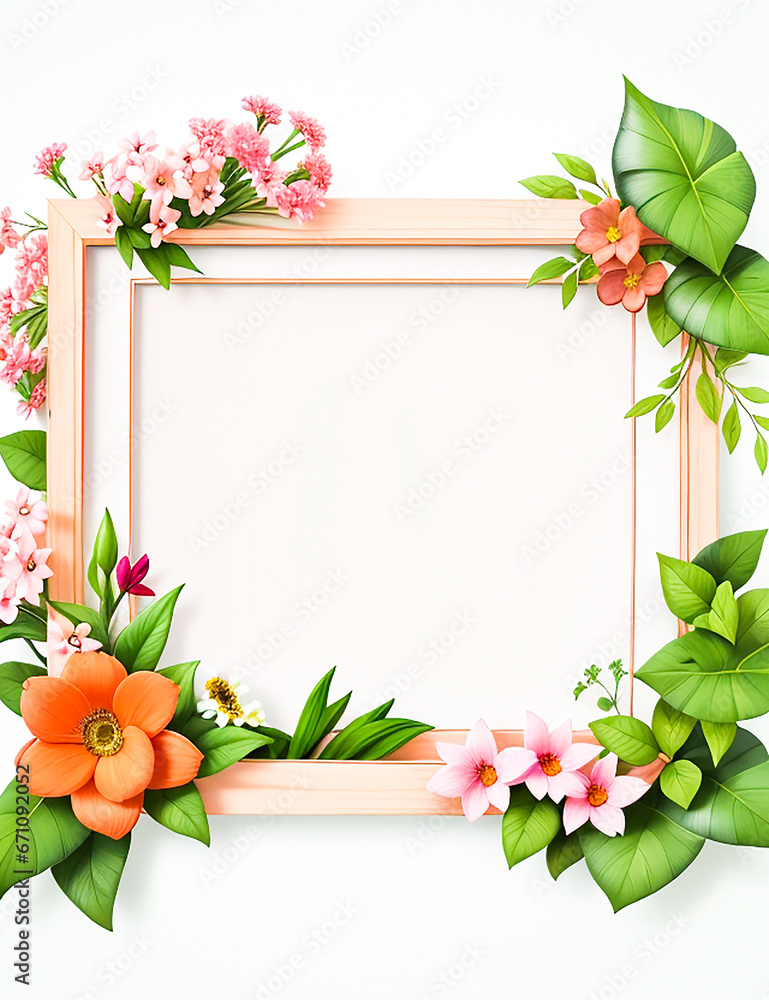 frame mockup flower Generated by AI frame mockup flower Generated by AI