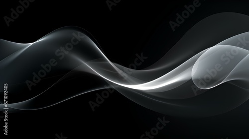 smoke waves on a black background