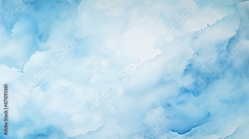 Abstract watercolor paint background grunge texture light blue color