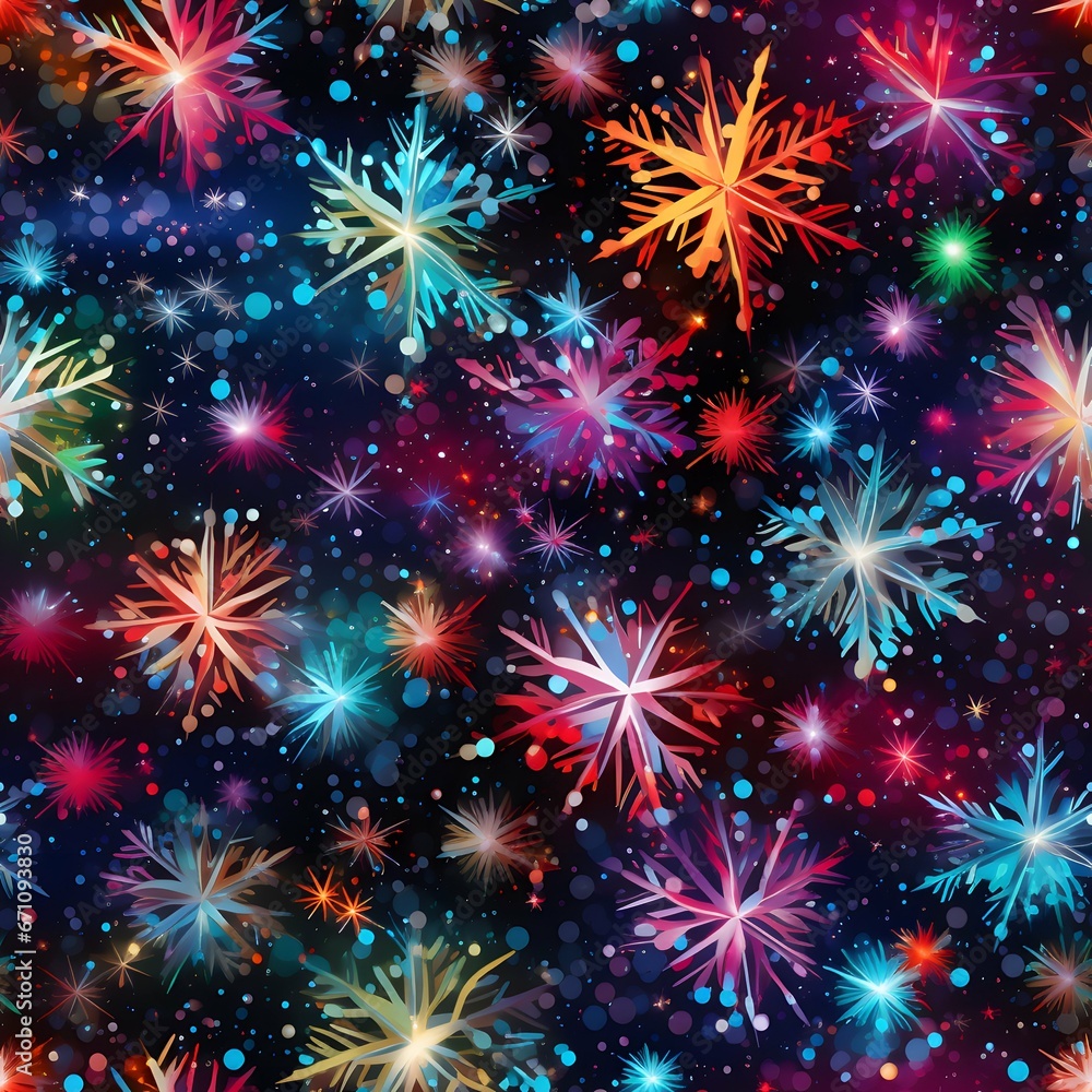 Fototapeta premium Christmas Seamless tile pattern gift wrap background design