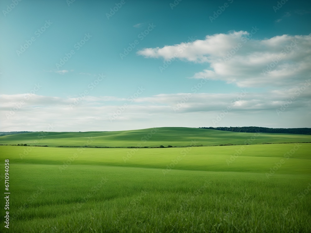 natural scenic panorama green field natural scenic panorama green field