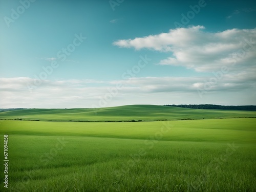 natural scenic panorama green field