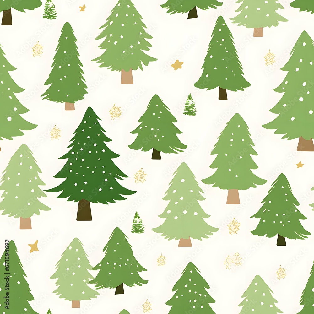 Obraz premium Christmas Seamless tile pattern gift wrap background design