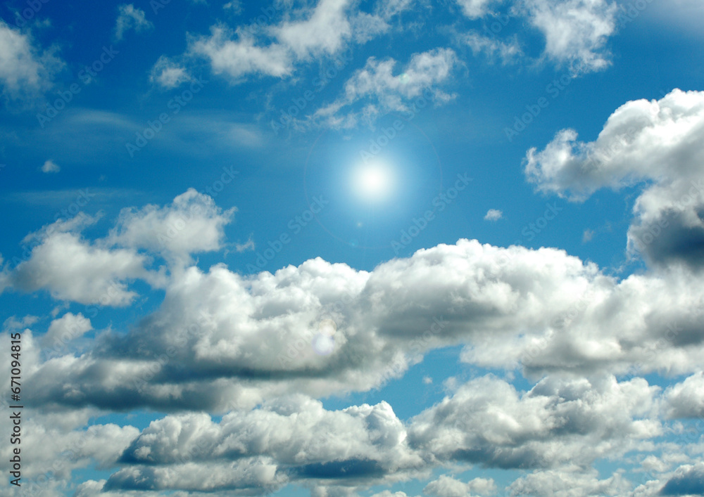 Cloudy sky background