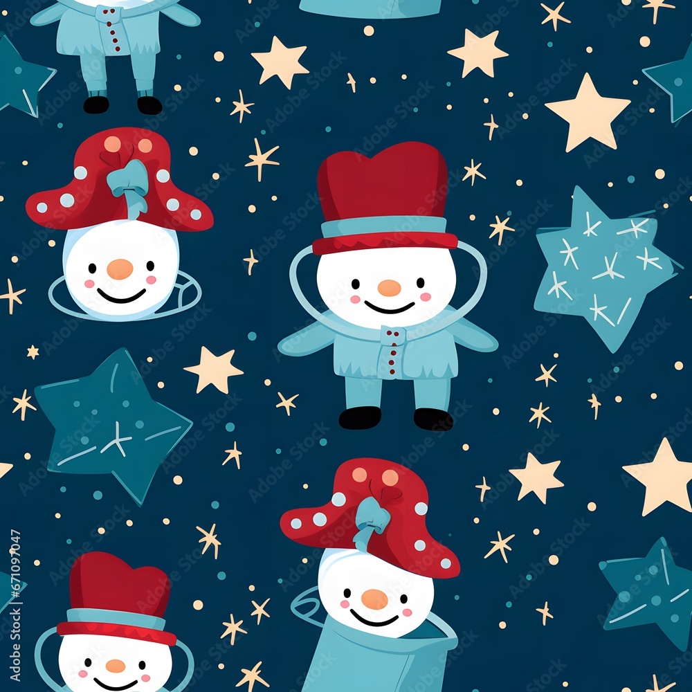 Christmas Seamless tile pattern gift wrap background design Christmas Seamless tile pattern gift wrap background design