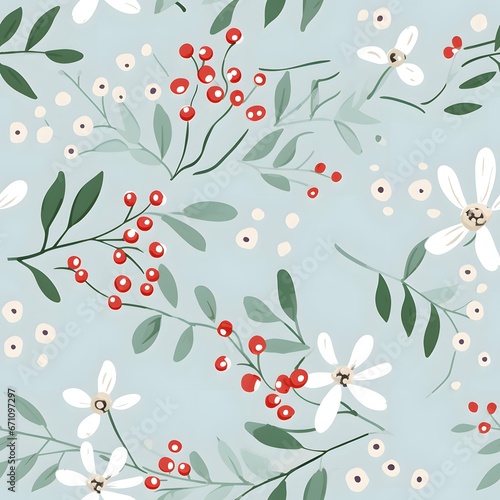 Wallpaper Mural Christmas Seamless tile pattern gift wrap background design Torontodigital.ca