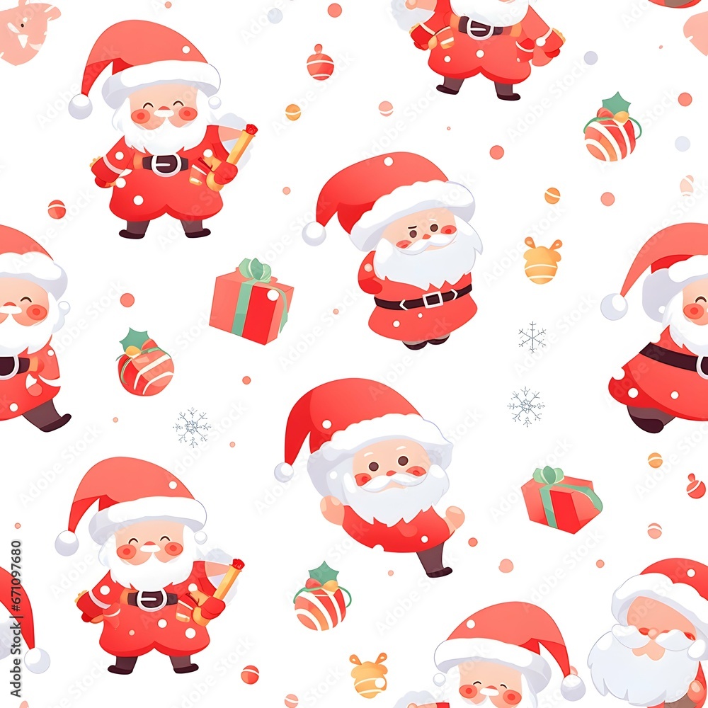Christmas Seamless tile pattern gift wrap background design Christmas Seamless tile pattern gift wrap background design
