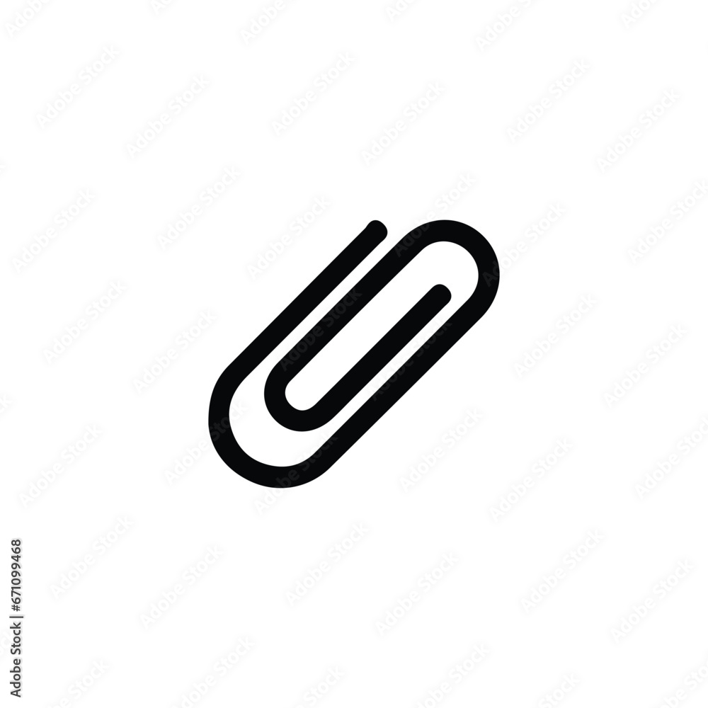 Attachment icon. Simple style file transfer theme poster background symbol. Attachment brand logo design element. Attachment t-shirt printing. Vector for sticker. Attachment icon. Simple style file transfer theme poster background symbol. Attachment brand logo design element. Attachment t-shirt printing. Vector for sticker.