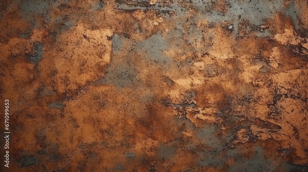 old grunge copper bronze rustic texture dark black.Generative AI old grunge copper bronze rustic texture dark black.Generative AI