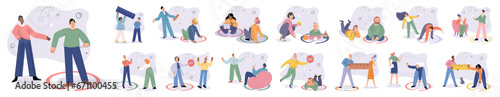 Boundary vector illustration. The boundary concept delves into psychological aspects our personal limits Self awareness helps in defining and communicating personal boundaries Community interactions