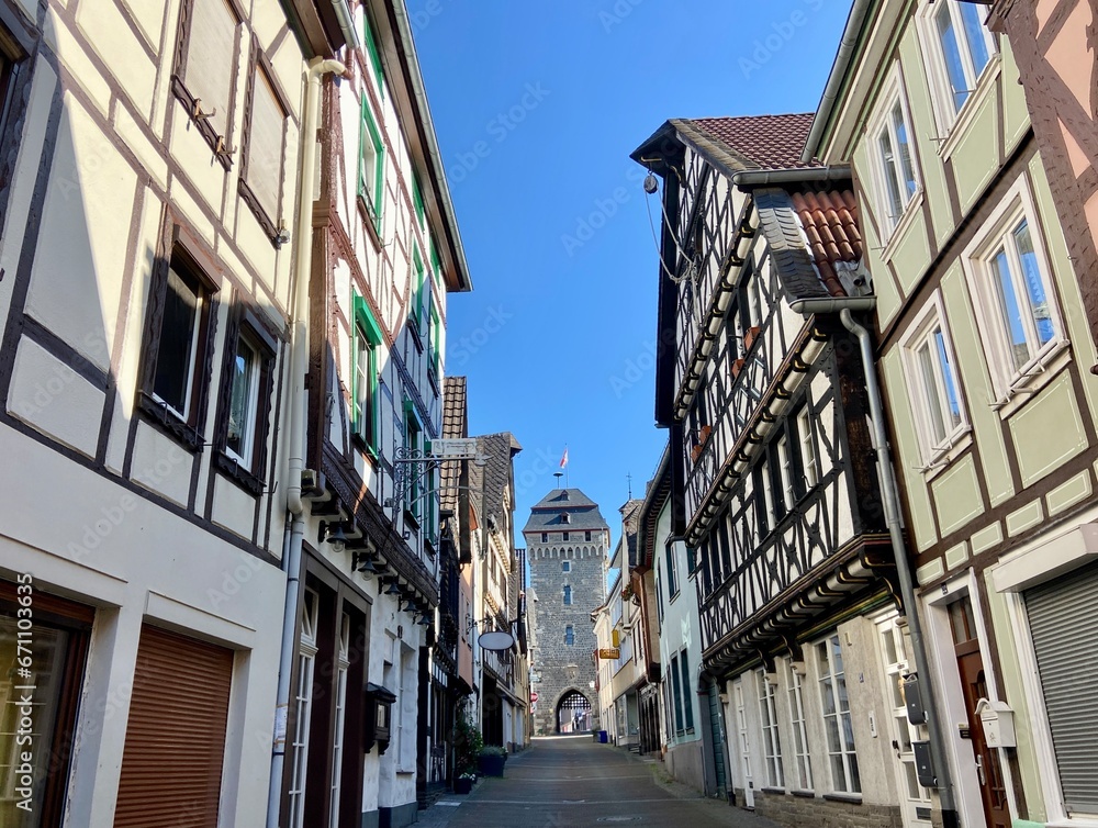 street in medieval Linz am rhein