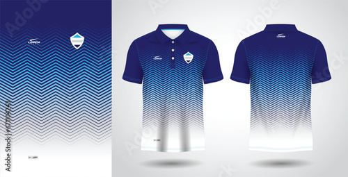 blue sublimation shirt for polo sport jersey template