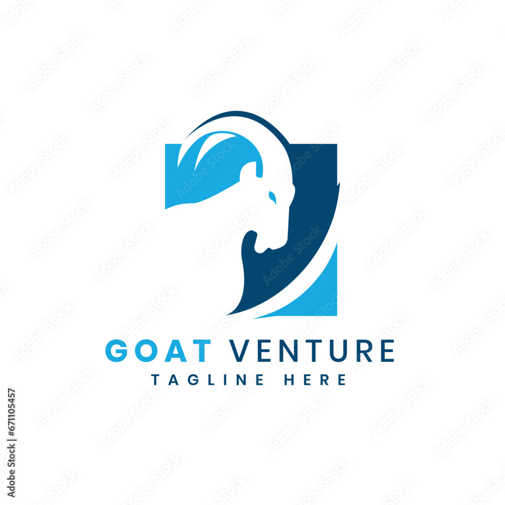 Goat logo design creative concept Goat logo design creative concept