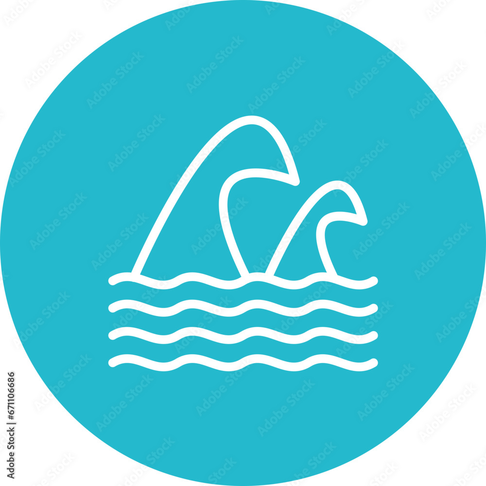 Obraz premium Sea Wave Icon