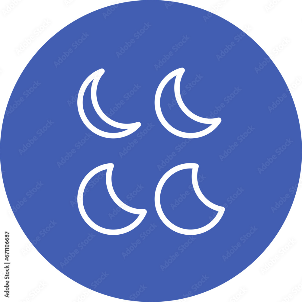 Fototapeta premium Moonphase Icon