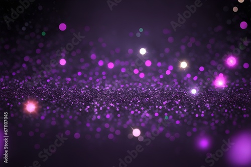 Purple giltter abstract background, horizontal composition