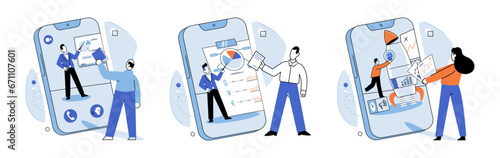 Online communication. Vector illustration. Online communication platforms have transformed way we exchange information Social media platforms have reshaped online communication and networking