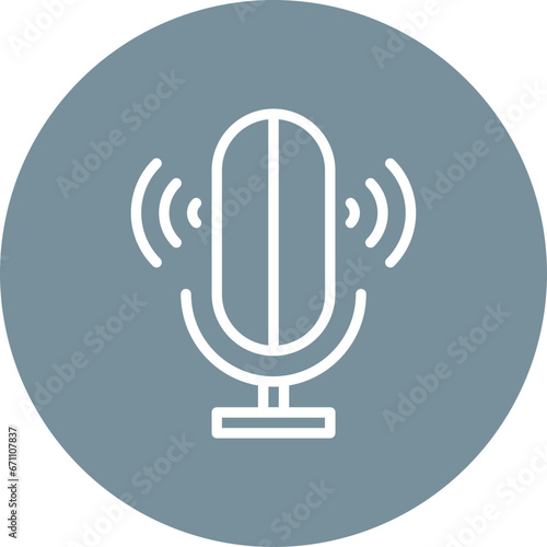 Slika na platnu Voice Control Icon