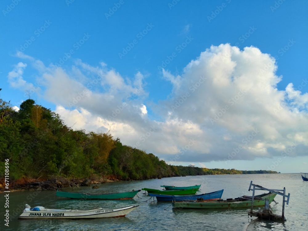 boat on the lake