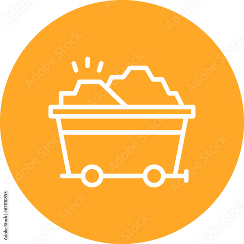 Gold Cart Icon
