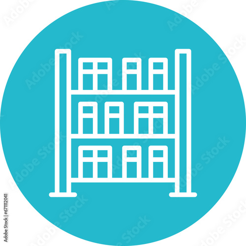 Library Shelves Icon