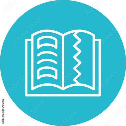 Teared Book Icon