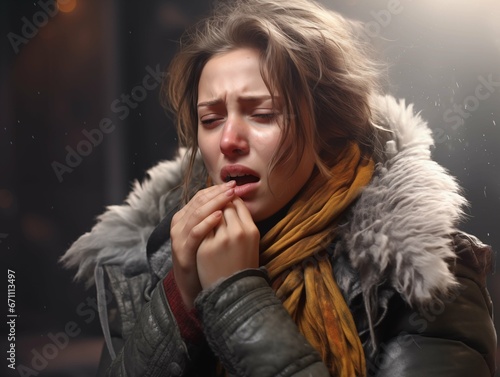 Woman cough symptoms