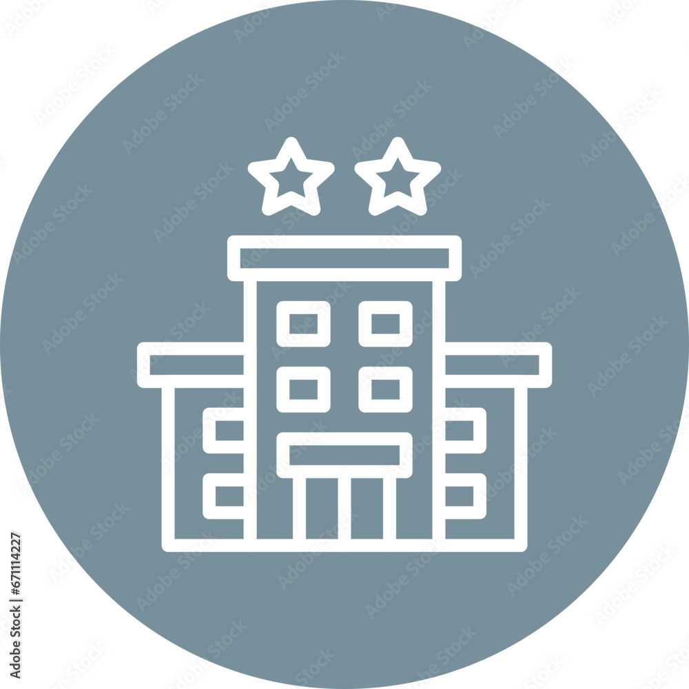 2 Star Hotel Icon 2 Star Hotel Icon