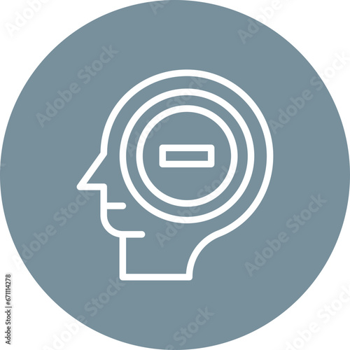 Negative Thinking Icon