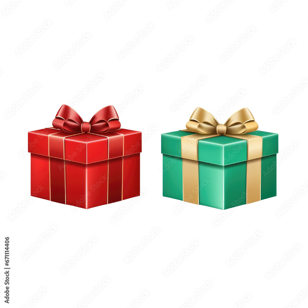 Obraz premium gift box transparent background png 3D