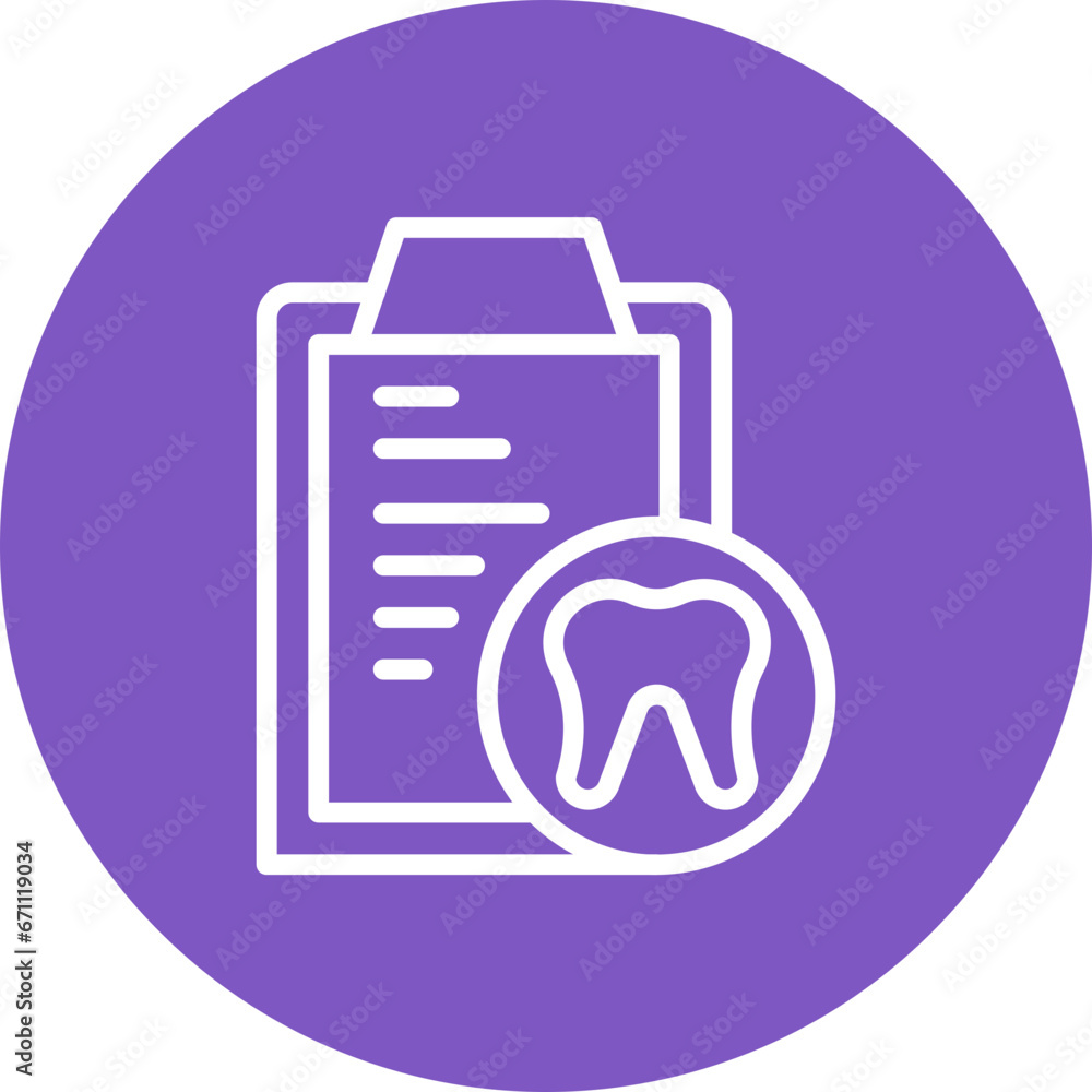 Dental Record Icon Dental Record Icon