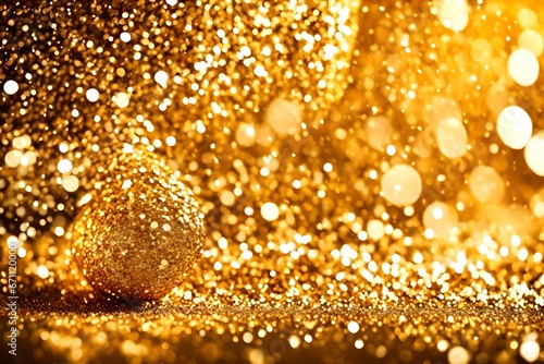 textured golden glitter Colorfull For a birthday  anniversary  wedding  new year s eve  or Christmas  use this blurred abstract background