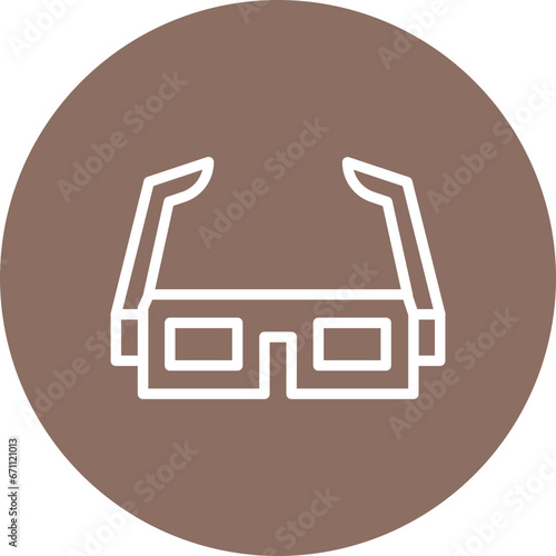 3d Glasses Icon