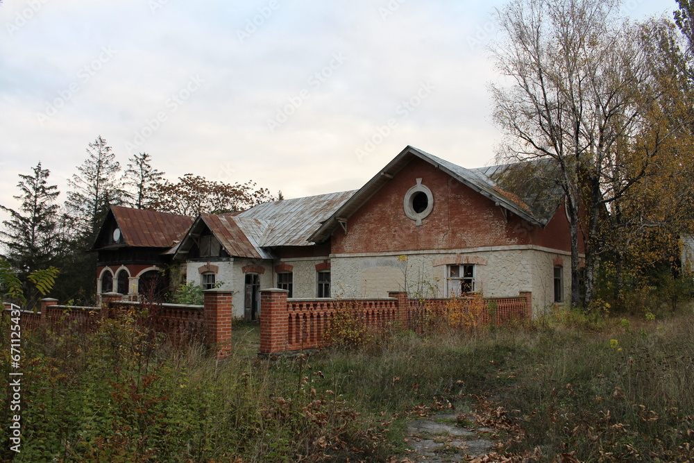 A house with a fence around it