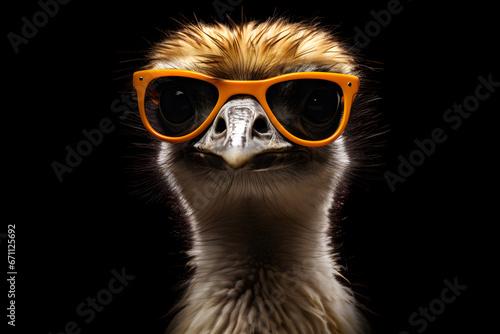 Ostrich in Sunglasses
