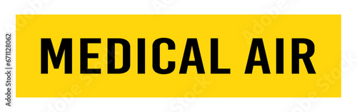 Medical Air Pipe Label