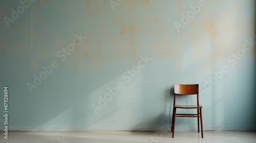 single chair in an empty room