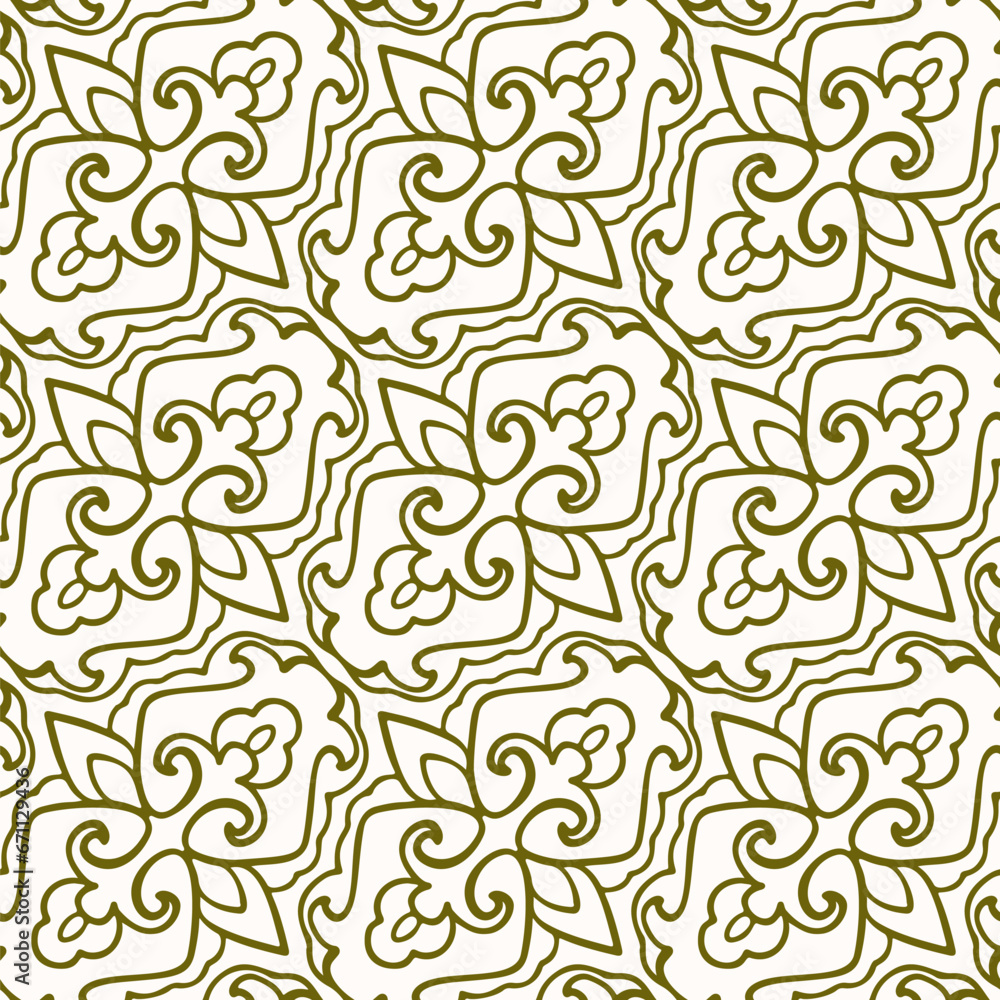 Seamless pattern with arabesques in retro style. Vector illustration. Seamless pattern with arabesques in retro style. Vector illustration.
