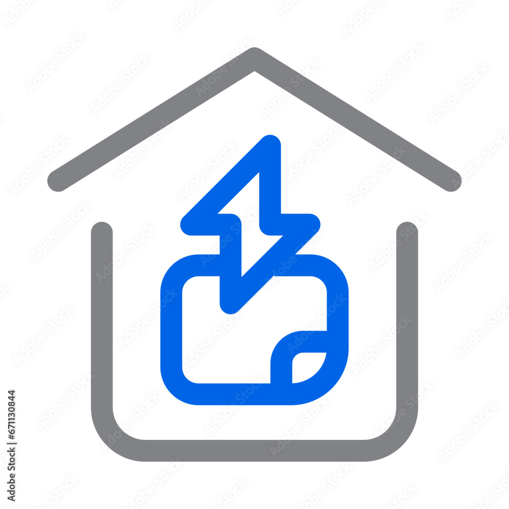 Energy Management icon with blue line style, perfect for web and presentation etc. Energy Management icon with blue line style, perfect for web and presentation etc.