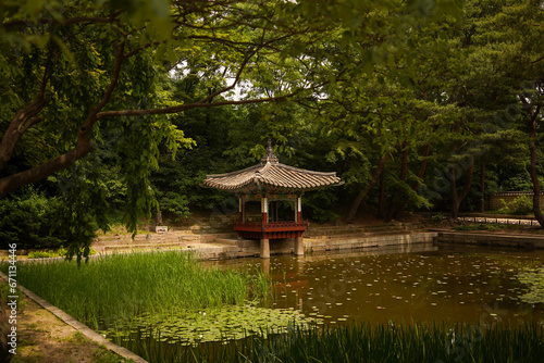 pavilion in the park in Seoul Korea