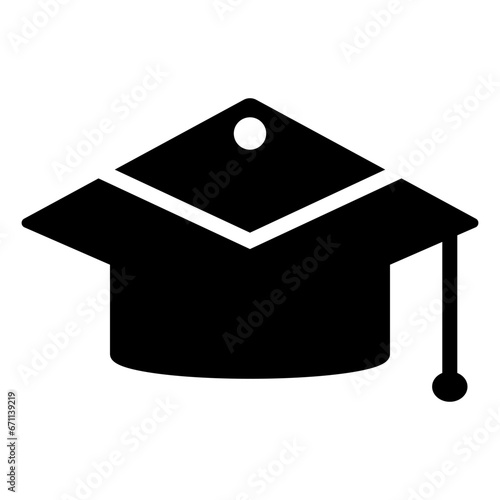 Graduation mortarboard icon
