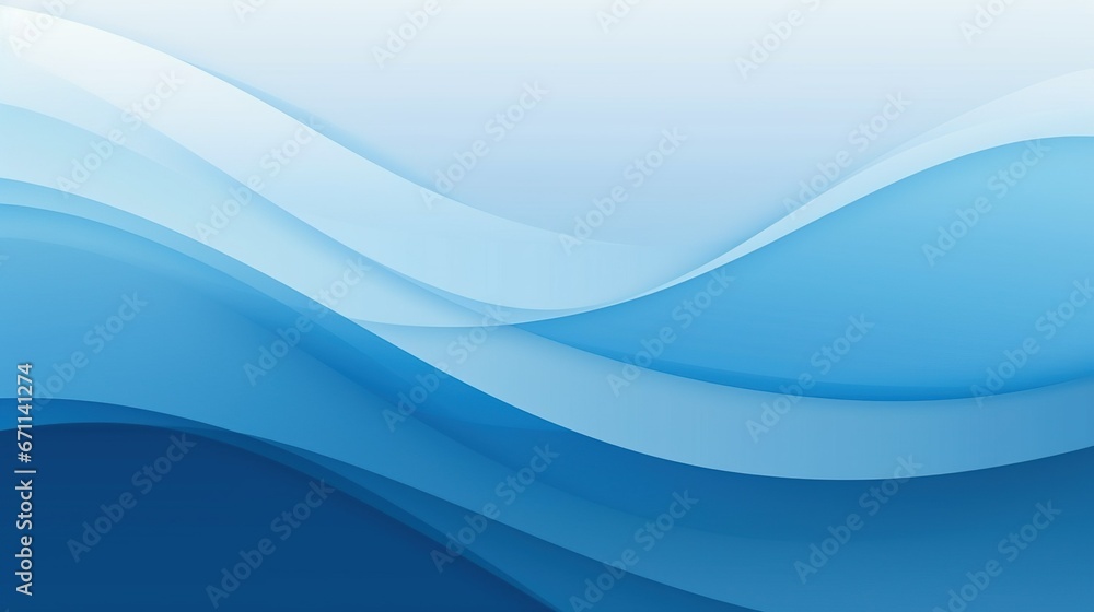 Blue wave abstract lines curve background - obrazy, fototapety, plakaty 