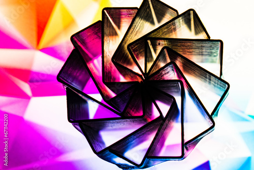 abstract background with triangles
