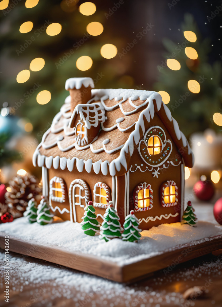 Photo of the Christmas Gibgerbread house cookies Photo of the Christmas Gibgerbread house cookies