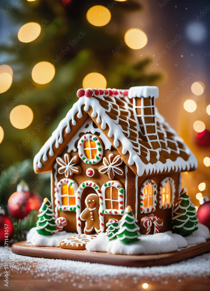Photo of the Christmas Gibgerbread house cookies Photo of the Christmas Gibgerbread house cookies