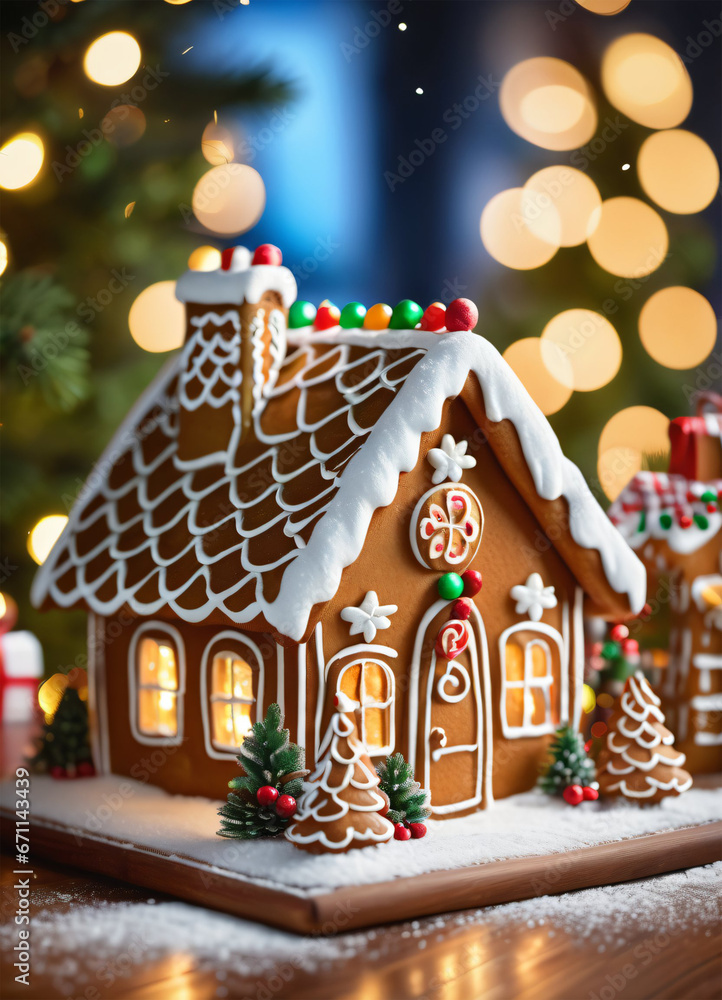 Photo of the Christmas Gibgerbread house cookies Photo of the Christmas Gibgerbread house cookies