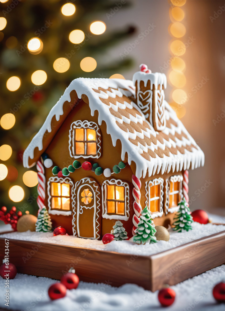 Photo of the Christmas Gibgerbread house cookies Photo of the Christmas Gibgerbread house cookies
